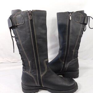 Ladies Harley Davidson Black Leather Boots